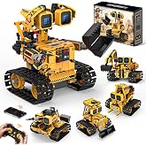Bklved 5-in-1 STEM RC Robot Building Toys Sets Gift for Kids Boys Ages 8-13 | Coding Robotic Kit, APP &amp; Remote Control Engineering Science Toys for Ages 8-12 Educational Birthday Gift