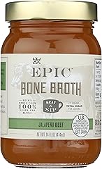 Epic Artisanal Bone Broth, Beef Jalapeno Sea Salt, 14 oz.