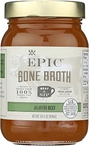 Epic Artisanal Bone Broth, Beef Jalapeno Sea Salt, 14 oz.