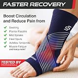 SS Sleeve Stars Ankle Brace with Removable Strap Navy Small/Medium view 2