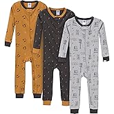 Gerber baby-girls 3-pack Snug Fit Footless One-piece Cotton Pajamas