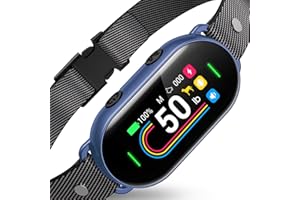 SKBAK Smart Dog Bark Collar, for Small Medium Large Dogs 10-100lbs, Automatic Dog Training Collar to Decrease Barking, Anti Barking Device with 4 Training Modes, More 8 Sensitivity Levels, Blue