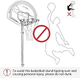 Yaheetech Portable Basketball Hoop Height Adjustable Freestanding Stand 217-277 view 9