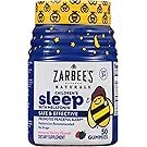 Zarbee's Naturals Children's Sleep with Melatonin Supplement, Natural Berry Flavored Gummies for Natural, Restful Sleep*, 50 Gummies (1 Bottle)
