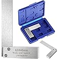 Engineer Square Machinist Set Steel High Precision Square Tool Wide Base L-type Measuring Tool for Engineer Student (2.52 x 1.6 Inch)