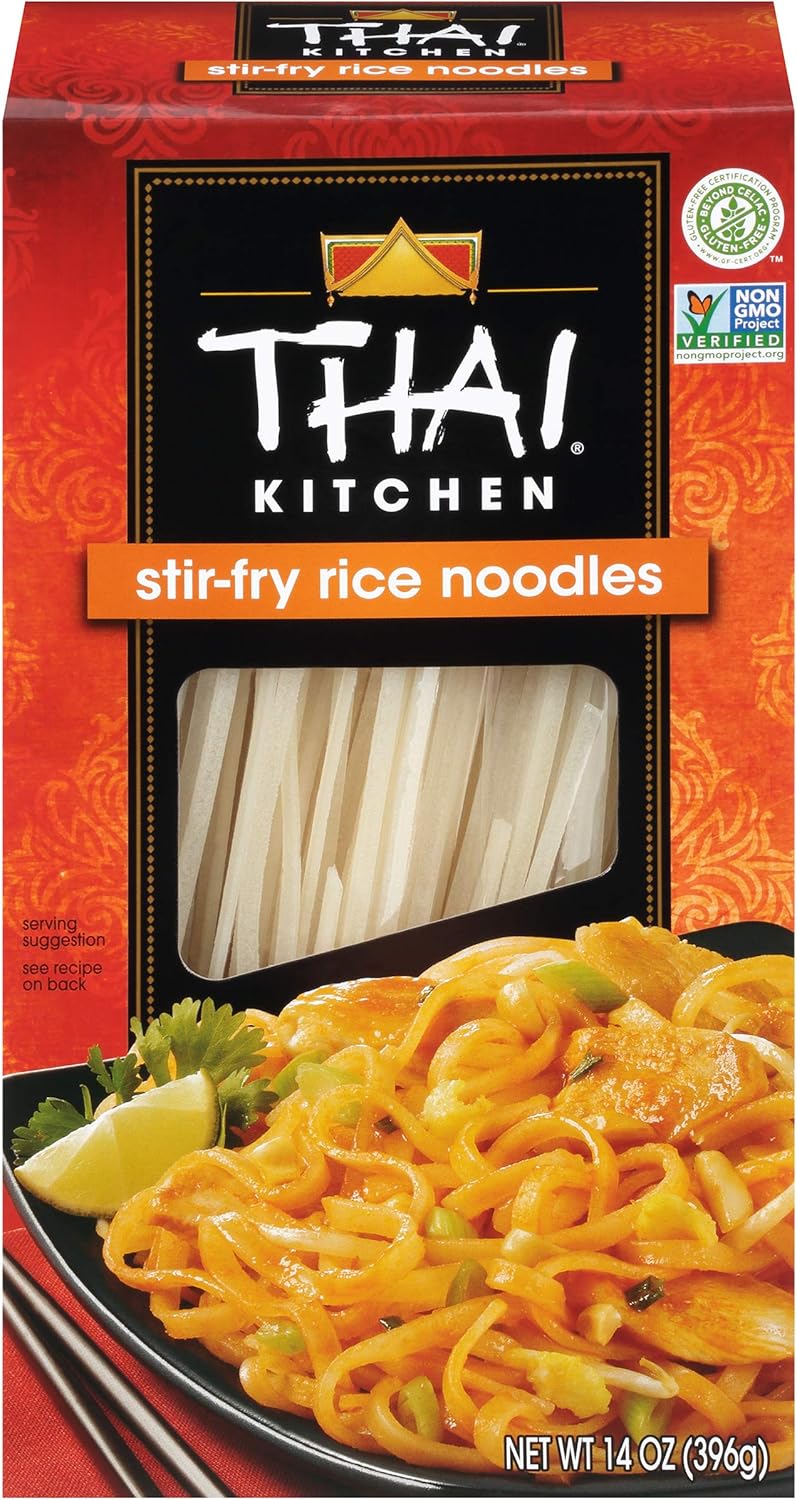 Amazon Com Thai Kitchen Gluten Free Stir Fry Rice Noodles 14 Oz Pack Of 6 Packaged Asian Dishes Grocery Gourmet Food
