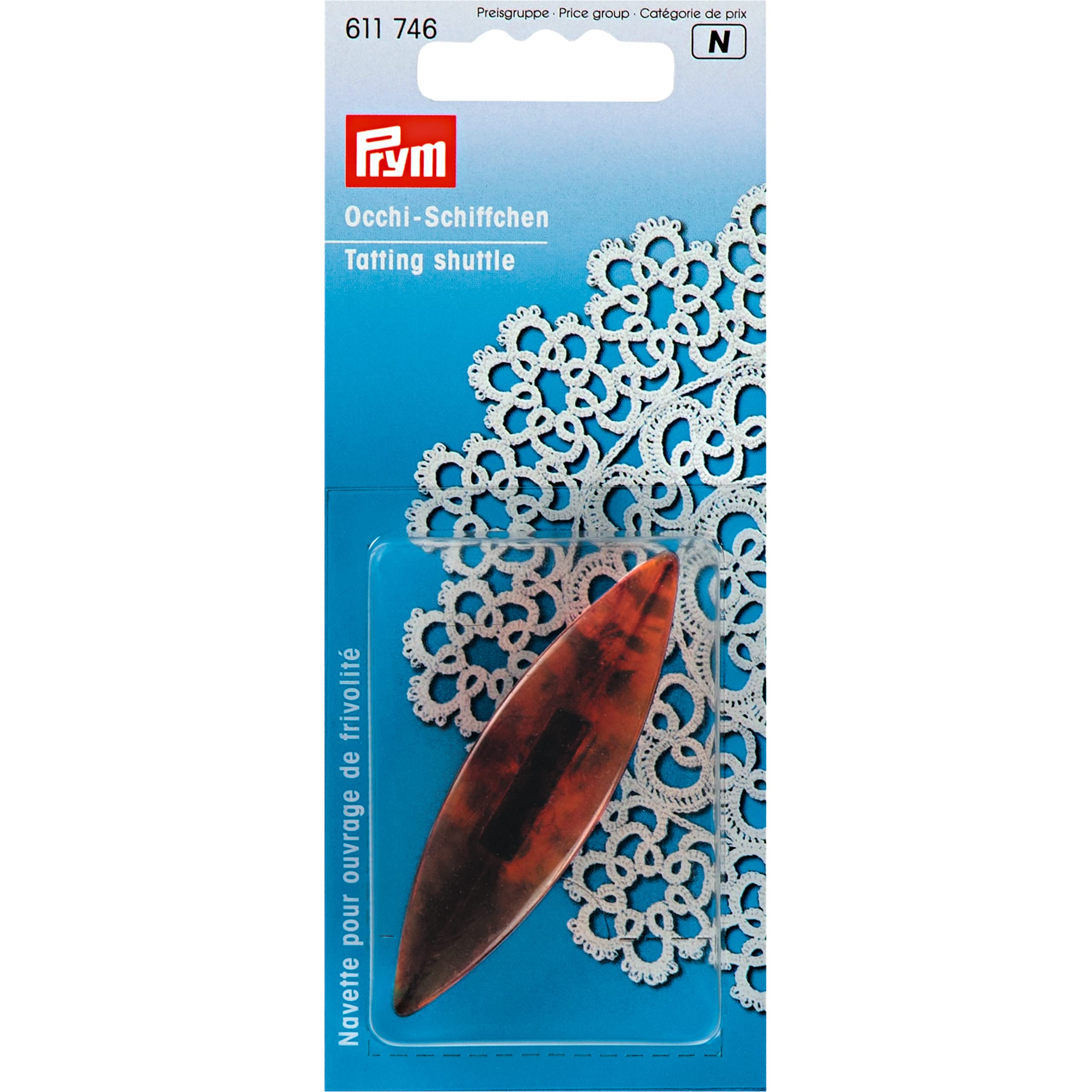 Prym - Turtle (65mm) Tatting Shuttle - 1 Piece