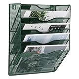 EASEPRES 5 Pocket Mesh Hanging File Organizer, Wall
