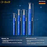 S&R Centre Punch Set 4-Piece 3 4 5 6 mm CRV German Made view 3