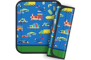 Akkya 2 Pack Seat Belt Cover Pad, Seatbelt Cushion Car Seat Strap Pads for Kids Boys Cute Cartoon Carseat Stroller Shoulder Strap Protector Accessories