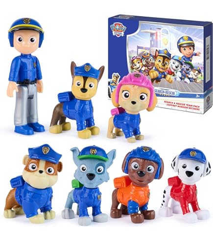 Amazon.com: Paw Patrol Action Pack Pups 3pk Figure Set Marshall