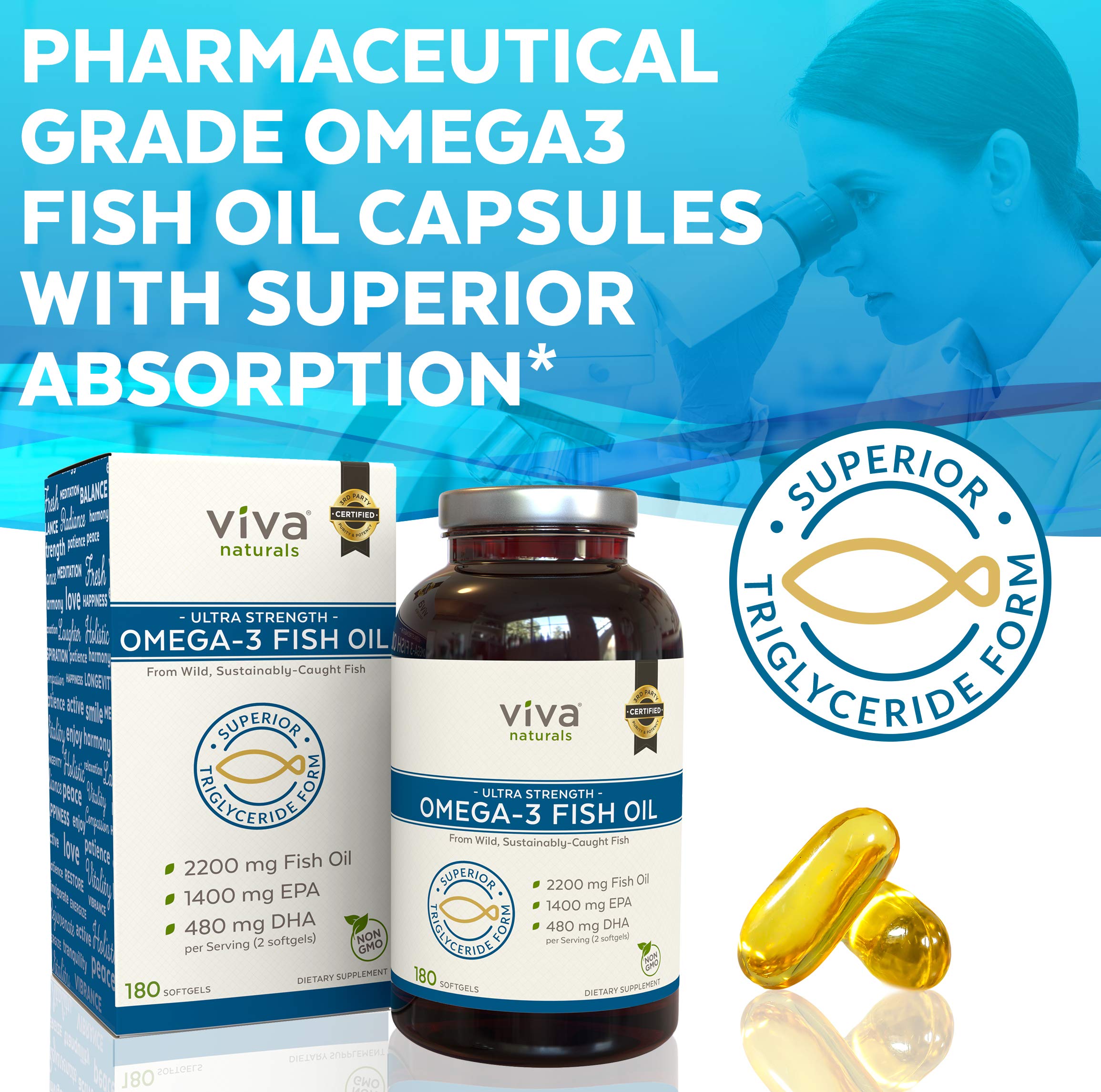 Omega 3 Fish Oil Omega 3 Supplement with Essential Fatty Acid