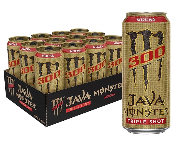 MONSTER ENERGY JAVA 300 TRIPLE SHOT ROBUST COFFEE + CREAM, 15 FL OZ