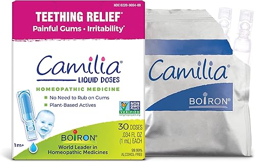 Boiron Camilia alivio de dentición, 30 unidades, para encías doloridas — Chupetes y dentición