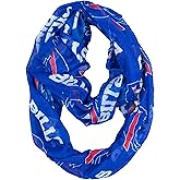 Littlearth NFL San Francisco 49ers Sheer Infinity Scarf, Team Color, 70” x 25”