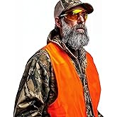 Klarny Outdoors Orange Safety Vest - High-Visibility Ultra Quiet Vest | Lightweight Waterproof Deer & Bow Hunting Gear