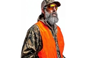 Klarny Outdoors Orange Safety Vest - High-Visibility Ultra Quiet Vest | Lightweight Waterproof Deer & Bow Hunting Gear