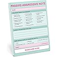 Knock Knock 1-Count Passive-Aggressive Note, Nifty Note Pads & Funny Checklist Memo Pads, 4 x 5.25-inches each (Pastel)