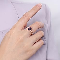 VEMAZA Color Change Alexandrite Ring 925 Sterling