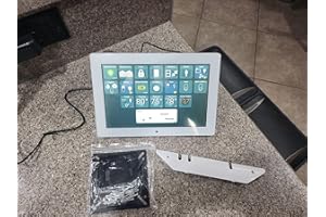 RAYPODO 10.1 Inch RK3568 Android 11 Tablet PC with RJ45 Port PoE Touchscreen Monitor for Smart Home with Black and White Colo