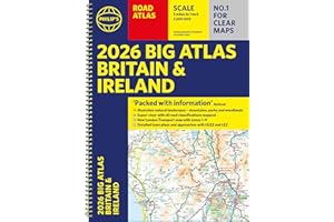 2026 Philip's Big Road Atlas of Britain & Ireland: (A3 Spiral Bound) (Philip's Road Atlases)