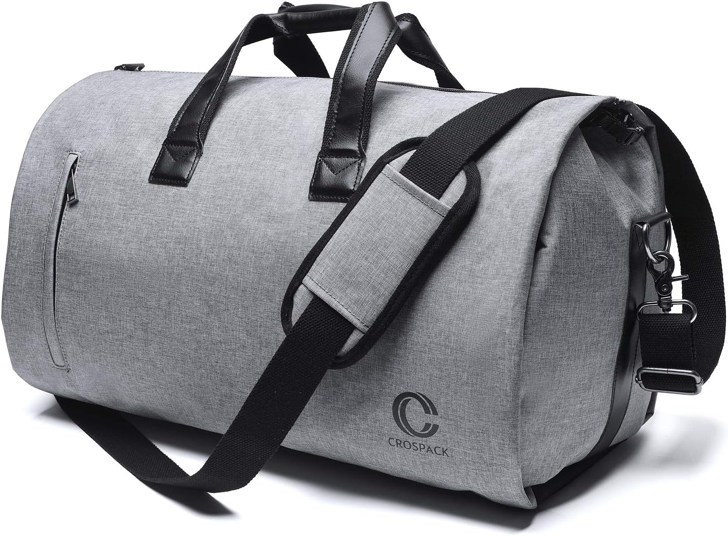 ACSTEP 2 in 1 Travel Suit Bag, 45L Garment Bags for Travel,Waterproof Duffle Travel Foldable Flight Bag Grey