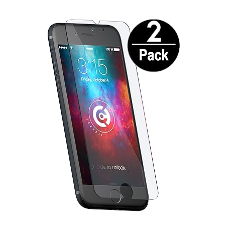 cTRON21 2X Panzerglas kompatibel mit iPhone 8 Plus Schutzfolie Folie 9H Anti-Bläschen Panzerfolie Hüllenfreundlich
