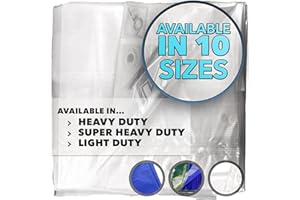QUEEN OF TARPS | 6x8 Heavy Duty Tarp Waterproof, 120 GSM is 12 MIL, UV/Tear Resistant Tarp, Camping, Outdoor Furniture, Car, Tents, Painting, Firewood Protection | 6x8, Heavy Duty
