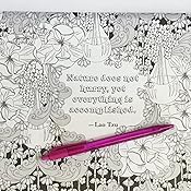 Amazon.com: Creative Haven Deluxe Edition Artful Quotes Coloring Book ...