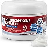 MED Pride 1% Hydrocortisone Cream Bulk 16 Oz Maximum Strength Itch Relief for Eczema, Dermatitis, Rashes, Mosquito Bites