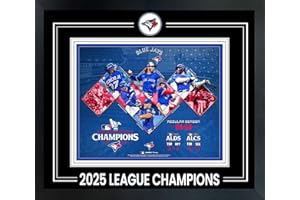 Frameworth Toronto Blue Jays 17x15 Framed 8x10 Photo 2025 AL Champions Collector Pin Vladimir Guerrero Jr ALCS MVP Bottom Ban
