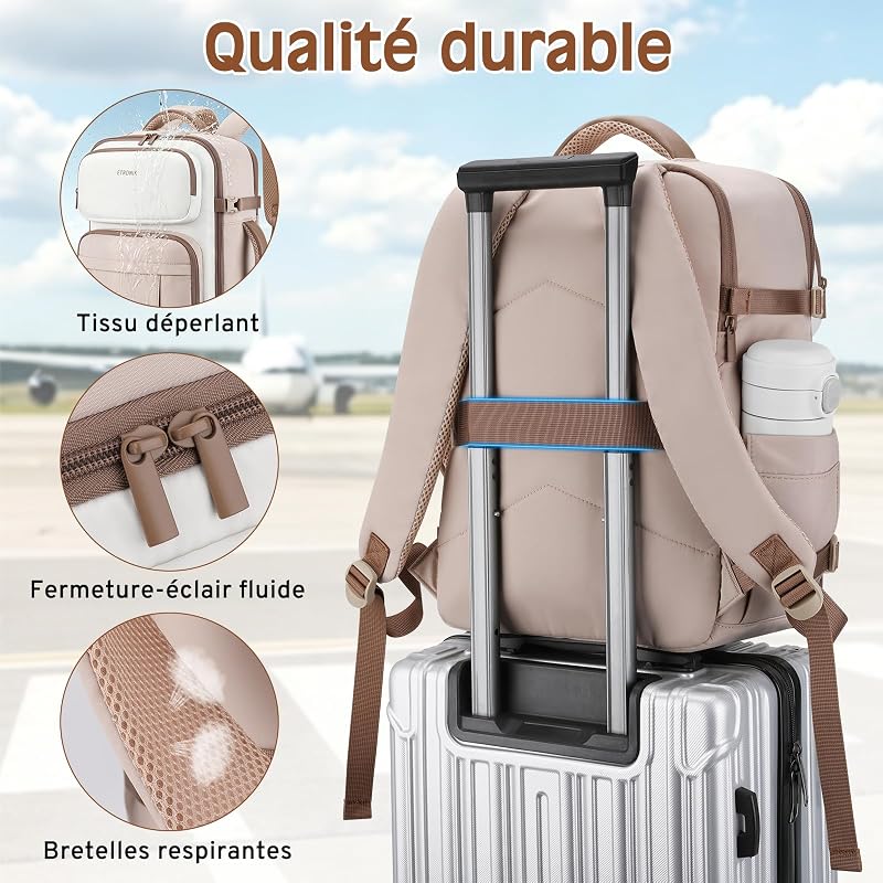 Sac Cabine Bag Ryanair 40x30x20, 24L Sac a Dos Voyage Cabine Avion — photo 5 sur 6