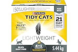 Tidy Cats 4-in-1 Strength Cat Litter, LightWeight Multi-Cat - 5.44 kg Box