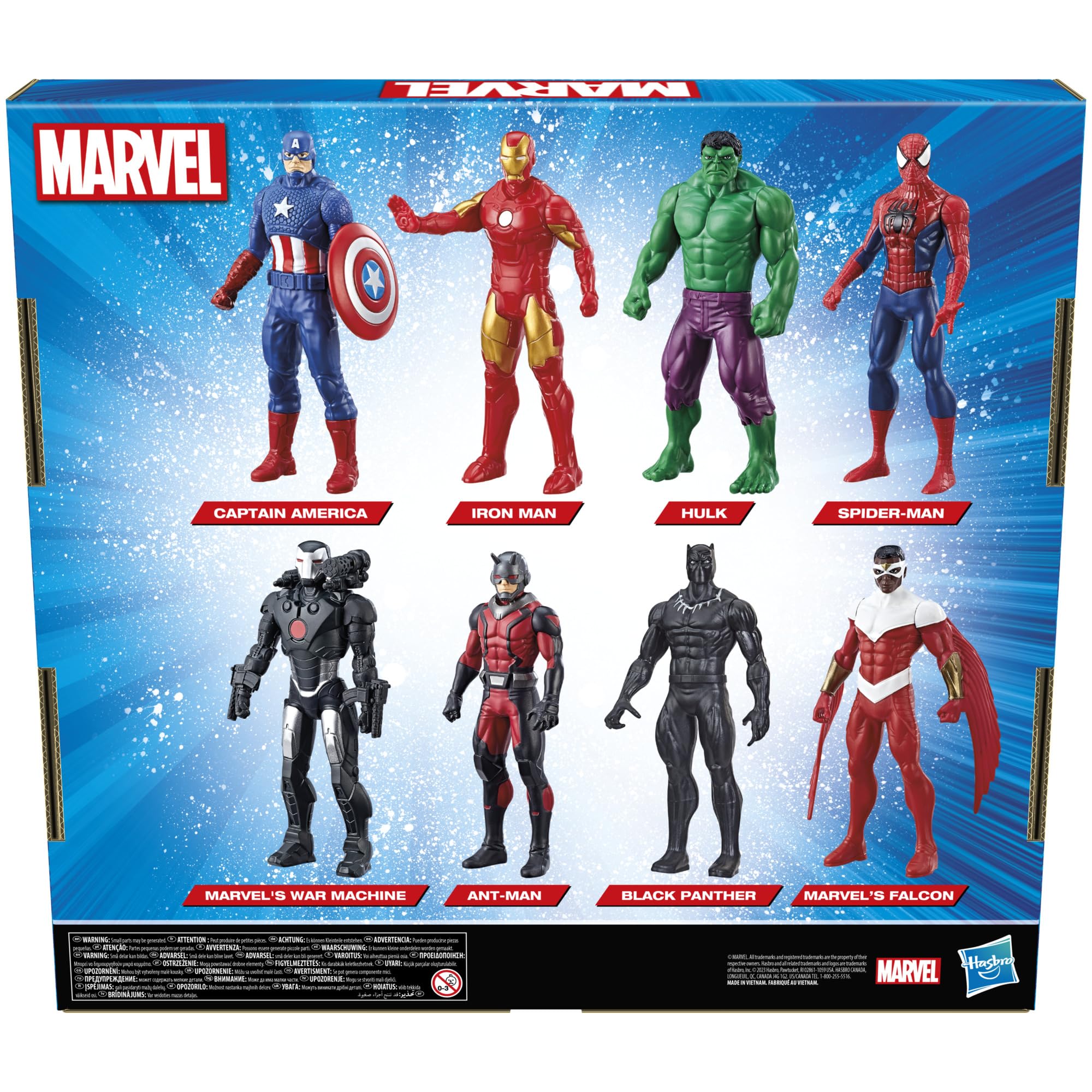 Marvel Avengers Ultimate Protectors Pack, 6-Inch-Scale, 8 Action Figures with Accessories, Super Hero Toys, Toys for Boys and Girls Ages 4 and Up
