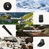 COVACURE 2025 New Upgrade Walking Poles 2pcs Ultralight Aluminum Folding Sticks view 8