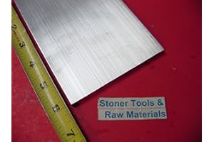 STONER METALS 2 Pieces 1/4" X 4" Aluminum 6061 Flat BAR 6" Long T6511 Solid Plate Mill Stock