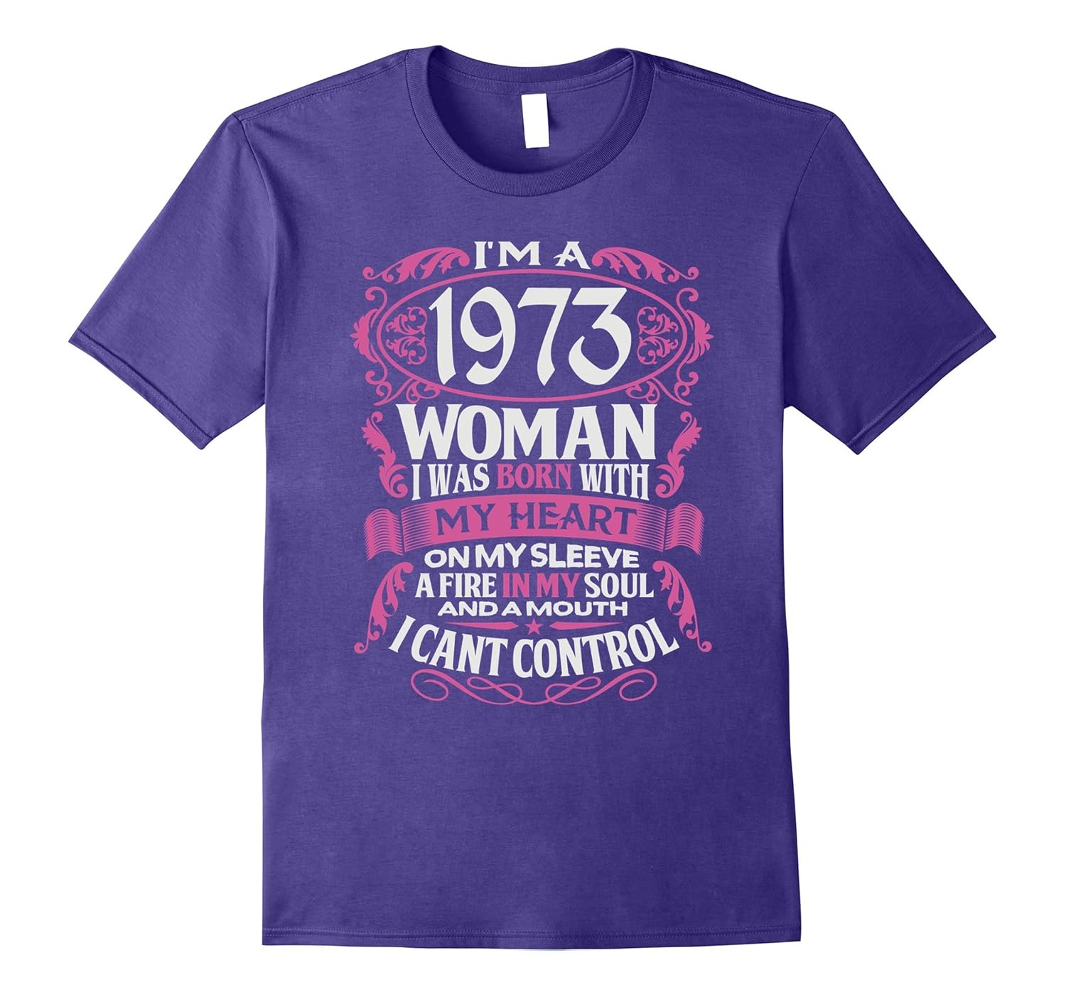 44th Birthday Gift Shirt I'm a 1973 Woman 44 Years Old Tee-ANZ