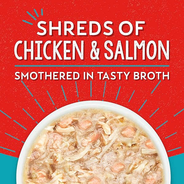STELLA & CHEWY’S LIL BITES SAVORY STEWS FOR SMALL BREEDS CHICKEN & SALMON DINNER IN BROTH, 2.7 OZ. CUPS (PACK OF 12)