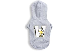 Peanuts for Pets Woodstock Collegiate Dog Hoodie Dog Sweater, Large | Soft and Comfortable Dog Apparel Dog Clothing Dog Shirt | Peanuts Woodstock Large Dog Sweater, Large Dog Shirt for Large Dogs