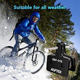 AGPTEK Bike Brake Pads 4 Pairs Disc Compatible with Shimano M515 M525 C501 view 7