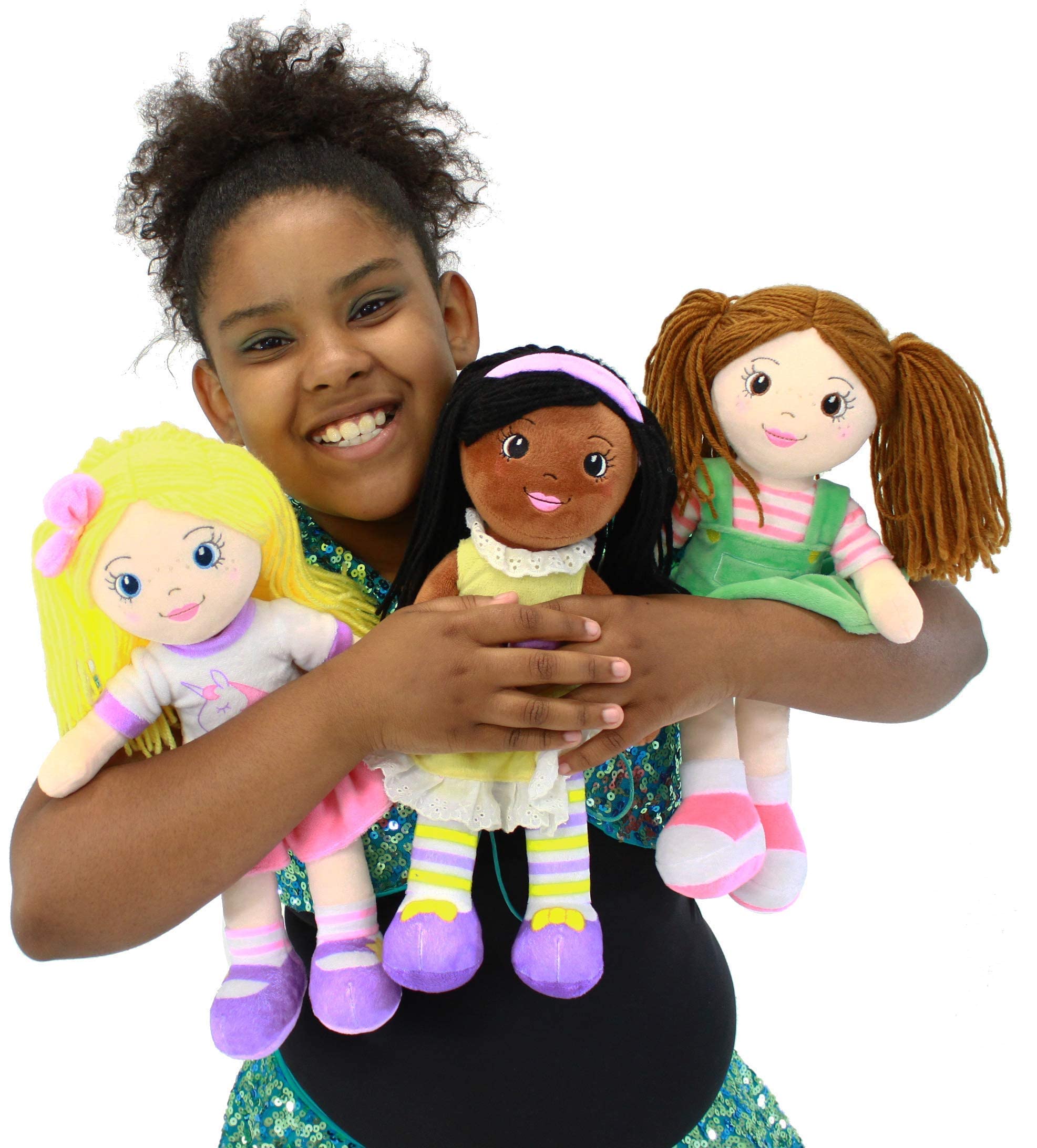 Playtime by Eimmie Soft Baby Doll Plush Rag Dolls for 2 Year Old