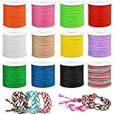12 Rolls Nylon String for Bracelets, Gimp String for Jewelry Making, Braided Bracelets, Macrame Craft
