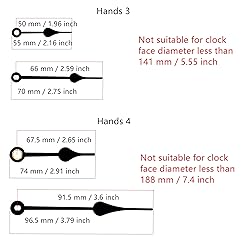TIKROUND Include Hands Quartz DIY 12888 Wall Clock