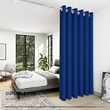 Deconovo Eyelet Blackout Curtain 200x280 Royal Blue OEKO-TEX view 4
