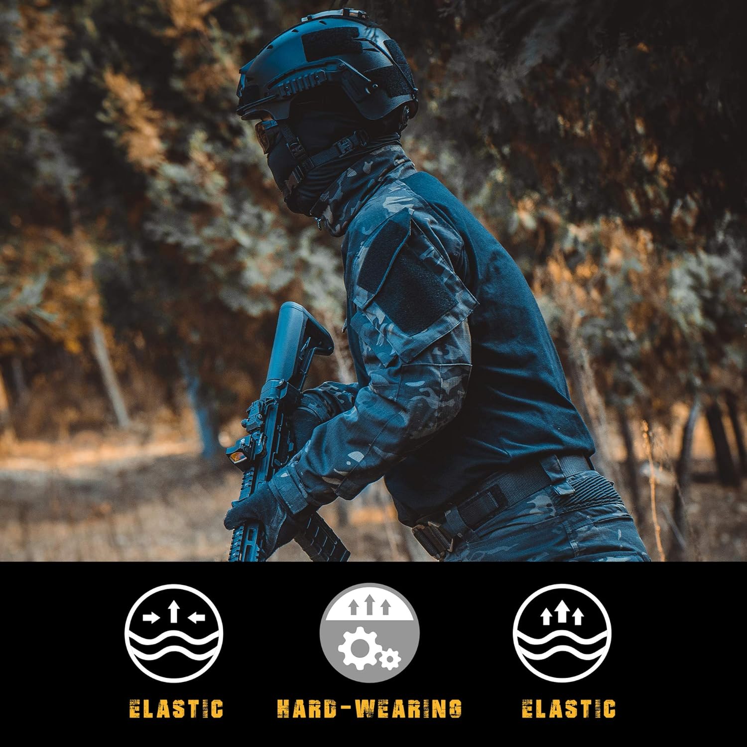 YEVHEV G3 Combat Tactical Camouflage Shirt with Elbow Pads for Men Hunting Uniform Paintball Gear at  Men’s Clothing store
