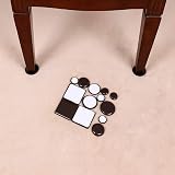 Ezprotekt 2.5 inch Furniture Sliders for Carpet 16 pcs Brown Self-Adhesive view 5