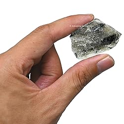Green Tourmaline with Quartz Raw Crystals and