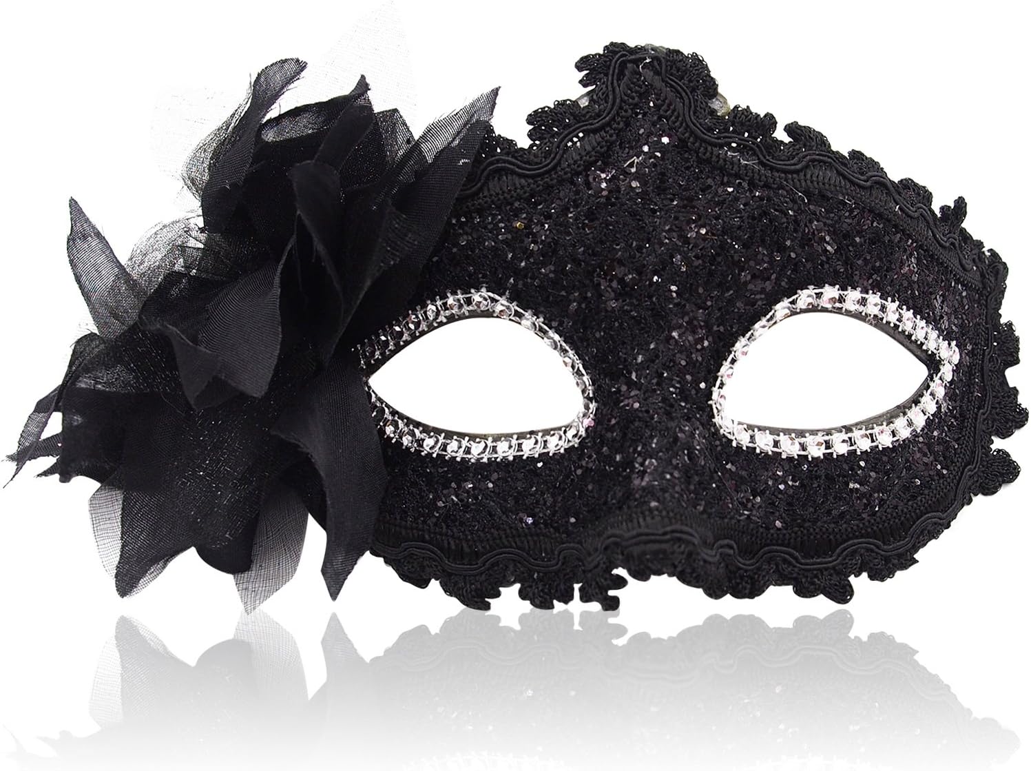 FaceWood Masquerade Mask Mardi Gras Mask for Women Handmade Venetian Party Prom Ball