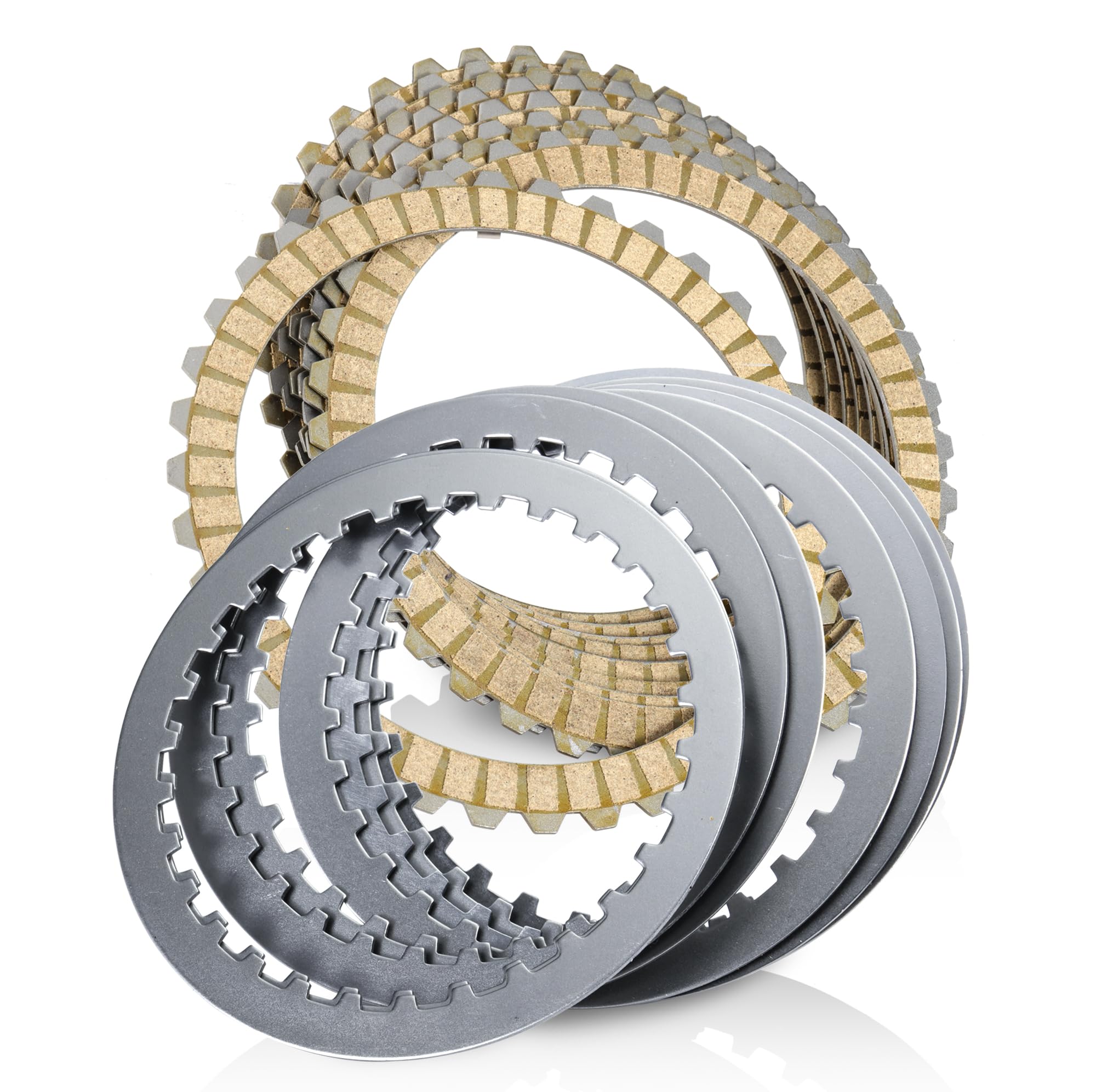 Photo 1 of MoKitDora Extra Clutch Plate Friction Steel Clutch Kit Compatible with 1991-2017 Sportster 1990-1997 Harley Big Twin 1991-2002 Buell All Models 17 PCS Big Twin Clutch Kit