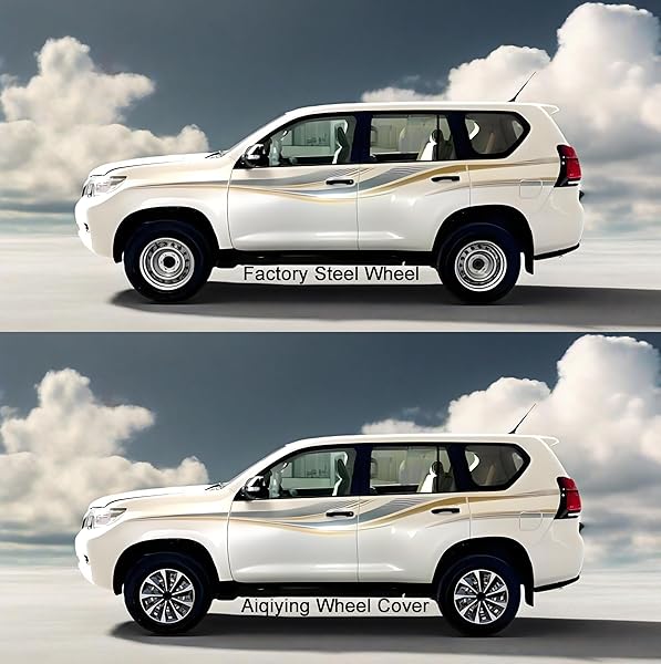 HUBCAP WHEEL COVERS REPLACEMENT SIZE R15 HUB CAPS UNIVERSAL-FIT STEEL WHEEL RIMS COVER ABS TIRE CAP FOR MOST CARS TRUCKS SEDANS SUV -SET OF 4(15-INCH,SILVER-BLACK)